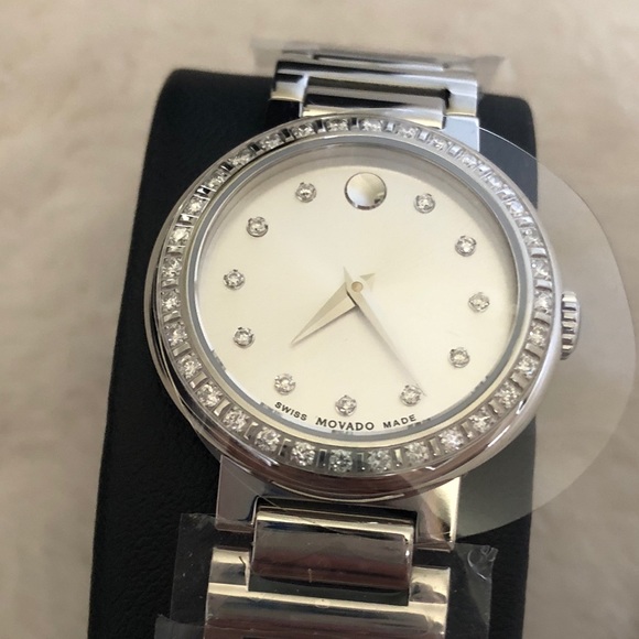 Movado Concerto Stainless SteelDiamond Bezel Watch - Picture 3 of 10